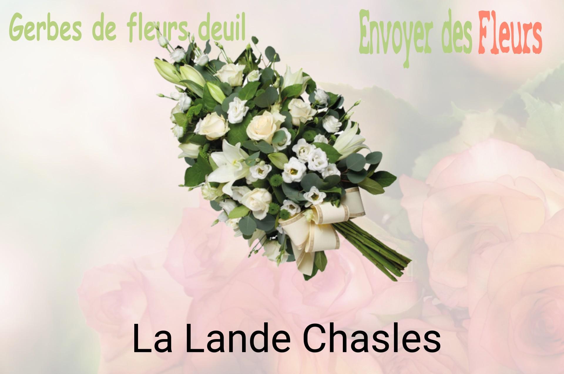 Gerbe de fleurs de deuil livrée à La Lande-Chasles